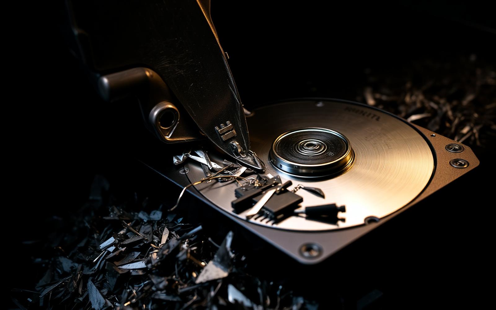 Physical hard drive destruction